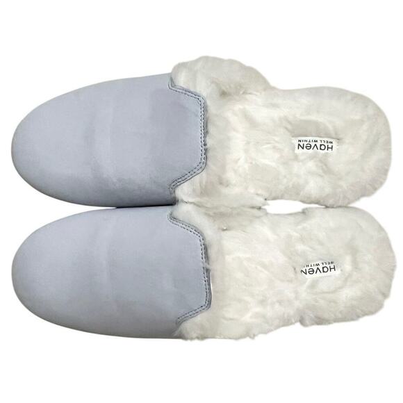 Haven Well Within Slippers Women’s Sz 10 100% Suede Leather with Faux Fur lining - Picture 1 of 9